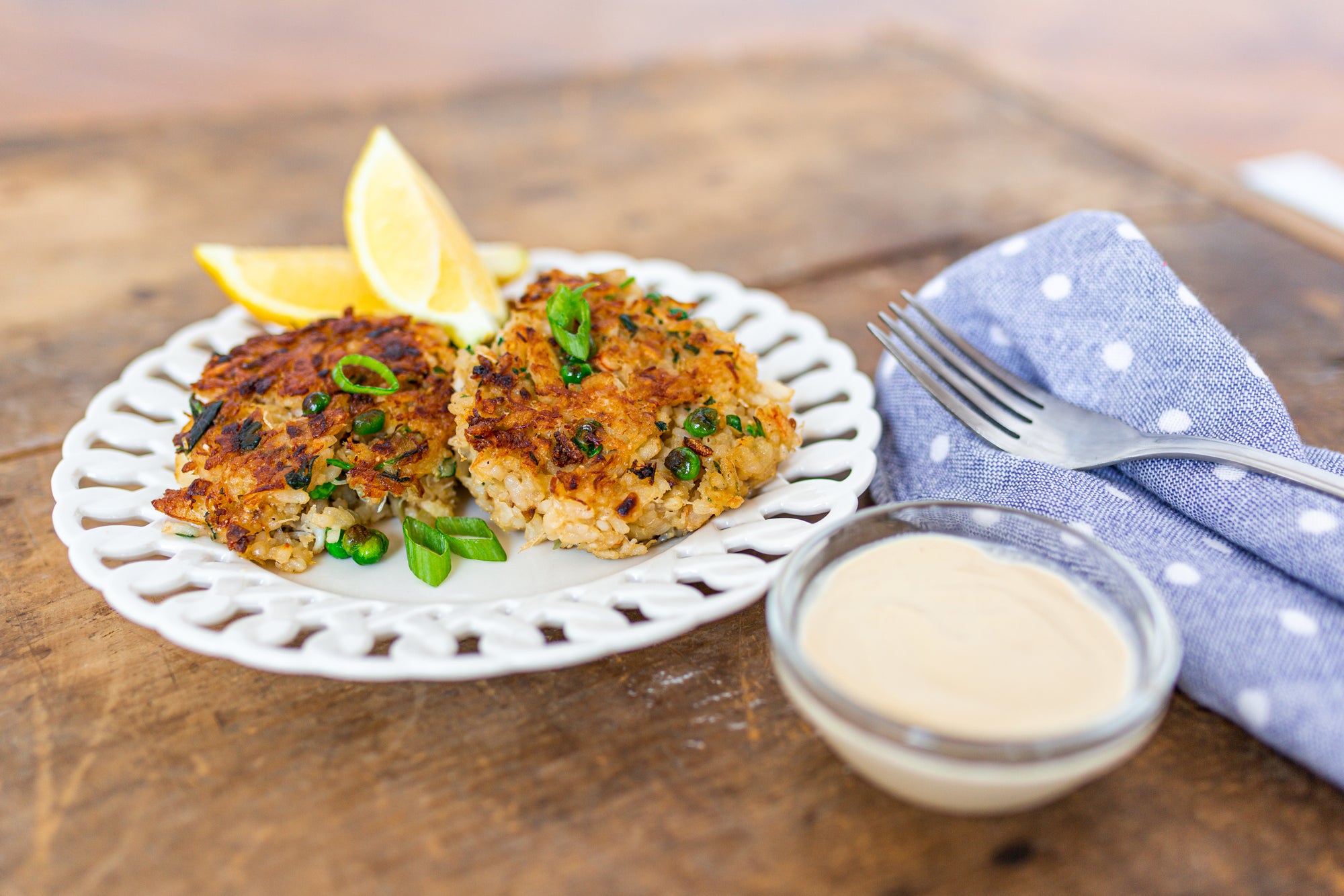 Crab Fried Rice Cakes