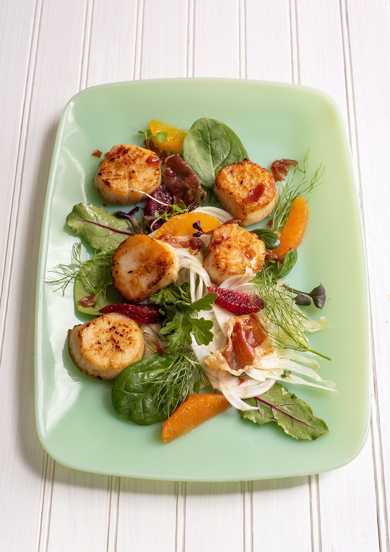 Scallop Salad With Fennel and Prosciutto