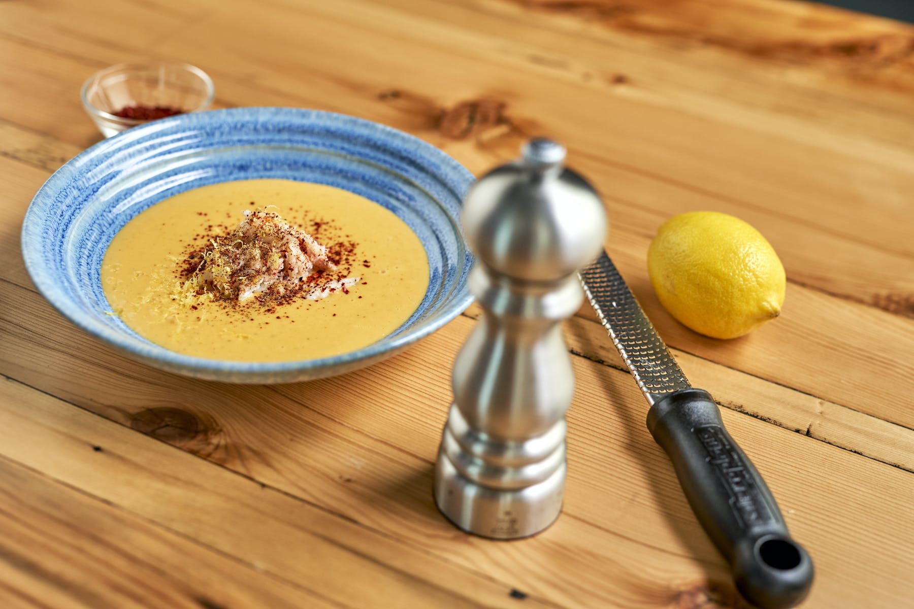 Spicy Potato Leek Soup With Jonah Crab