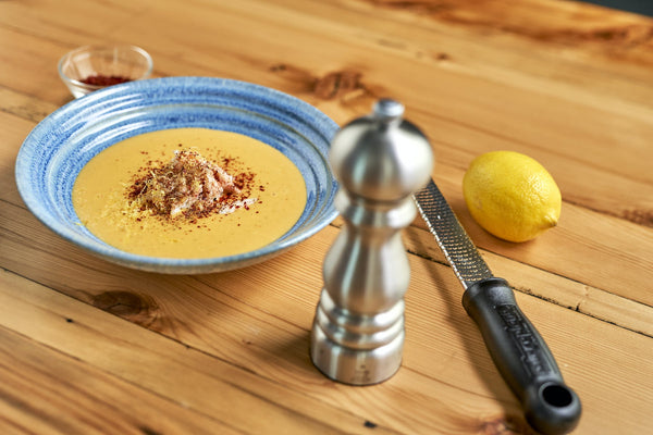 Spicy Potato Leek Soup With Jonah Crab