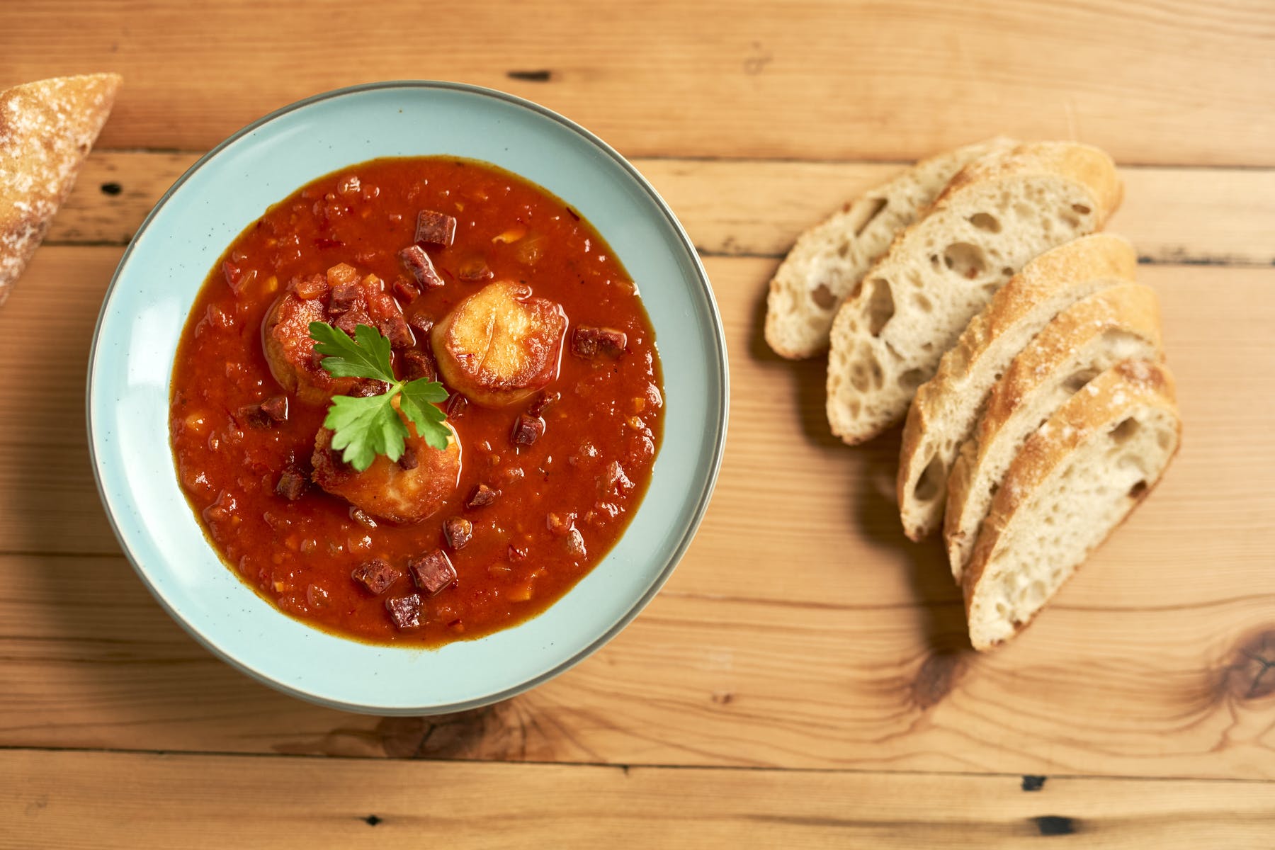 Scallop and Tomato Stew