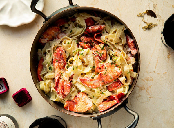 CREME FRAICHE PASTA WITH LOBSTER RECIPE