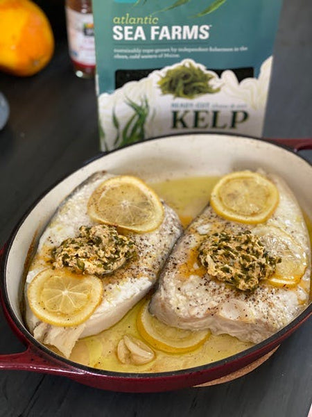 Halibut With Chili-Citrus Kelp Butter