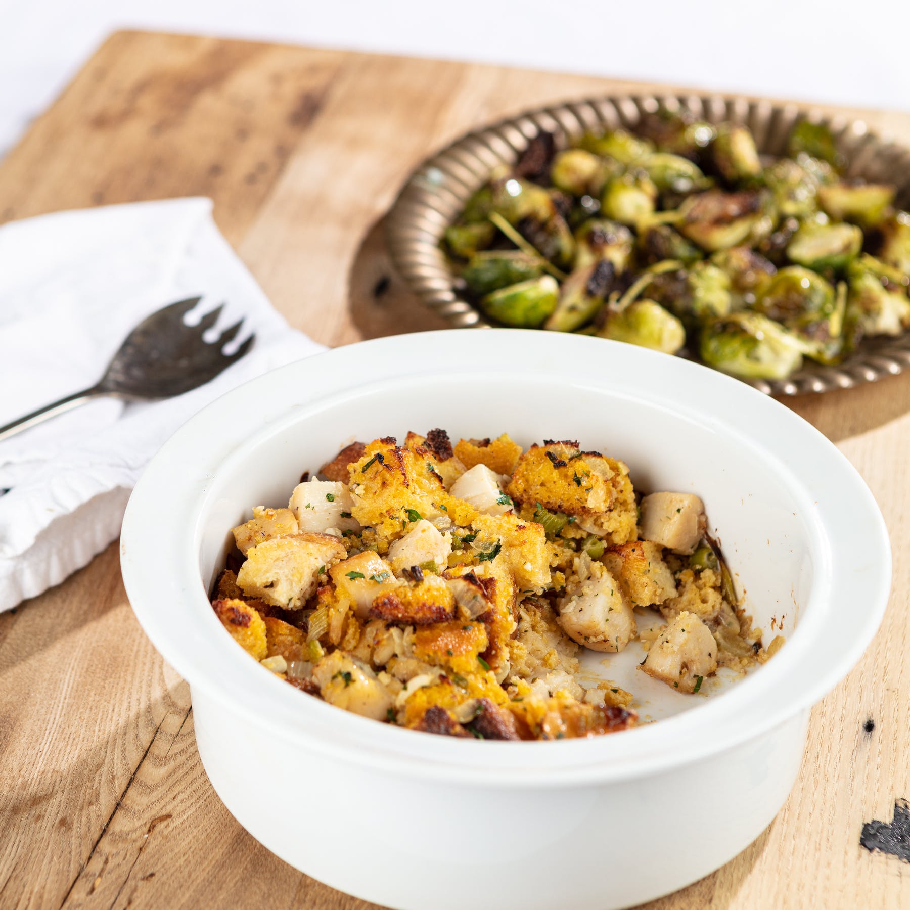 Scallop Cornbread Stuffing