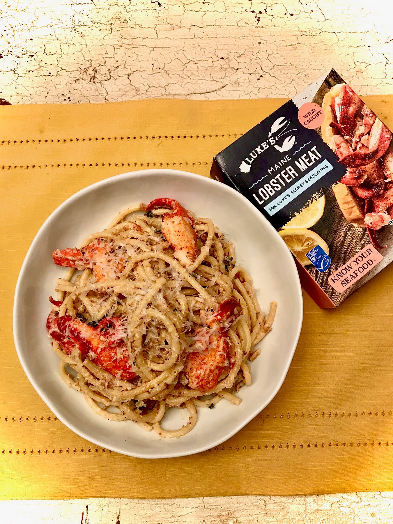 Creamy Lobster Cauliflower Pasta