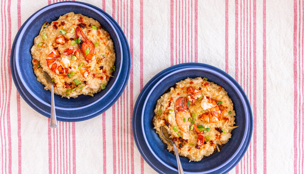 Lobster & Jonah Crab Juk (Korean Rice Porridge)