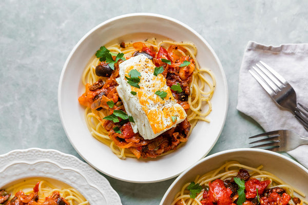 Halibut Puttanesca