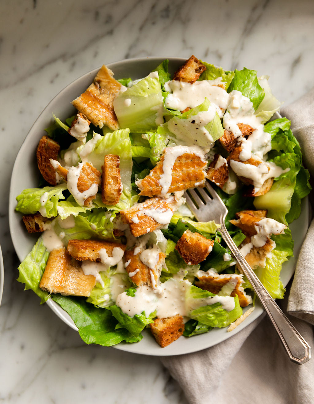 Smoked Eel Caesar Salad