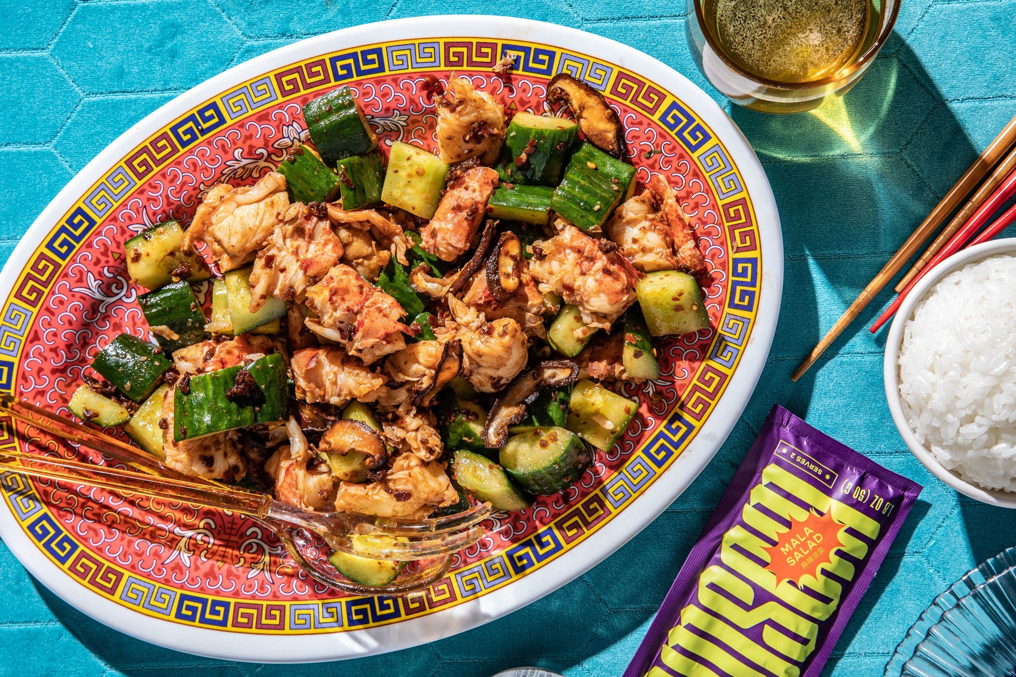 Lobster Tail Mala Salad